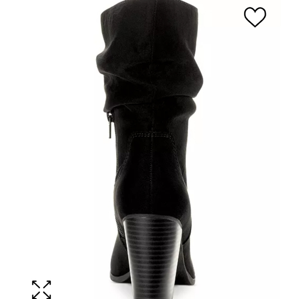 Style & Co Saraa Slouch Mid-shaft Boots Black -11 - Picture 3 of 5